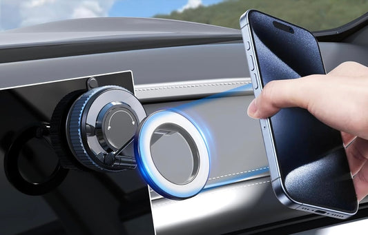 Support Téléphone Magnétique Ultra-Stable pour Voiture – Fixation par Aspiration Sans Colle